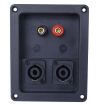 PANNELLO MORSETTIERA INCASSO 12 X 9,5 CM CASSE ACUSTICHE speakon piattina