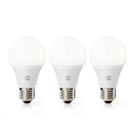 Lampadina LED Smart Wi-Fi 9W Bianco caldo 2700K E27 800 lumen confezione da 3 pezzi