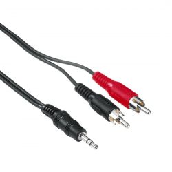 CAVO RCA JACK 3,5 MM 1 MT. IN BLISTER X COMPUTER CASSE AMPLIFICATE