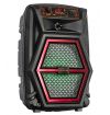CASSA BLUETOOTH PORTATILE 8" CON LED MULTICOLOR BATTERIE RICARICABILI USB