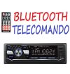 AUTORADIO STEREO PER AUTO 1 DIN USB/SD BLUETOOTH TELECOMANDO 60wX4