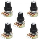 10 PEZZI SET POTENZIOMETRO LINEARE 1K 2K 5K 10K 20K 50K 100K Ohm