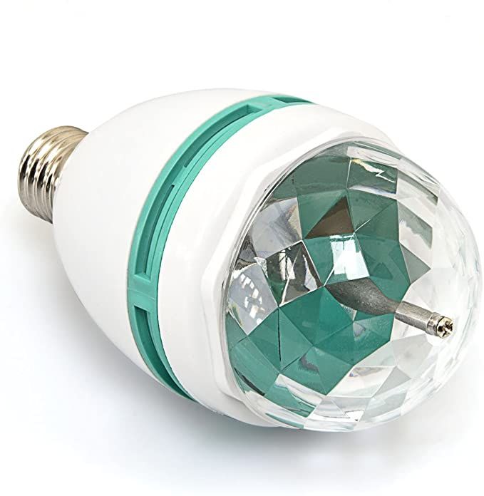 Lampadina LED E27 DISCO 3W RGB Rotante 360 °