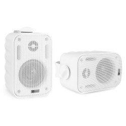 IMPIANTO AUDIO FILODIFFUSIONE PARETE X ESTERNO amplificatore BT+ 4 altoparlanti + cavo - 3