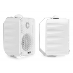IMPIANTO AUDIO FILODIFFUSIONE PARETE X ESTERNO amplificatore BT+ 4 altoparlanti + cavo - 9