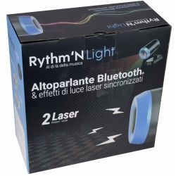 CASSA BLUETOOTH DA ESTERNO GIARDINO CON EFFETTO LASER MULTICOLORE