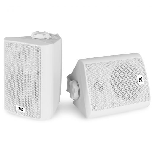 ALTOPARLANTI DA PARETE BIANCHE 100w x 2 DA MURO SOFFITTO DIFFUSORI STAFFE