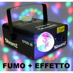 MACCHINA FUMO WIRELESS CON EFFETTO LED A SFERA INTEGRATO 700W professionale - 1