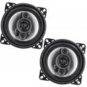 ALTOPARLANTI AUTO COASSIALI 4 VIE 10 cm 4" UNIVERSALI 125Wx2 PREDISPOSIZIONI
