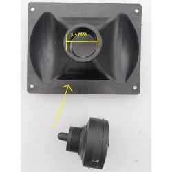 TROMBA PER CASSE ACUSTICHE 16 X 13 CM PIEZO ELETTRICO 120W TWEETER ACUTO