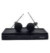 COPPIA MICROFONI WIRELESS FM SENZA FILO KARAOKE PARTY FESTE
