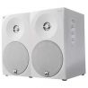 CASSE ACUSTICHE AMPLIFICATE MONITOR STUDIO BIANCHE 150W DIFFUSORI GAMING SCAFFALE