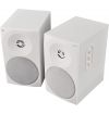 CASSE ACUSTICHE AMPLIFICATE MONITOR STUDIO BIANCHE 150W DIFFUSORI GAMING SCAFFALE