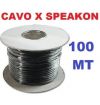 MATASSA 100 METRI CAVO AUDIO PER SPEAKON SEZ. 2 X 1.5mm (tot 6,5mm) ALTOPARLANTI 100V