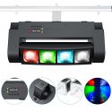 TESTA MOBILE RAGNO PROFESSIONALE DJ EFFETTO LUCE RGBW DMX -- 8x3W