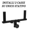 ADATTATORE STATIVO TREPPIEDE CASSE ACUSTICHE "T" FLANGIA 35 MM SUPPORTO (2 casse su uno stativo)