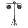 SET DI EFFETTI LUCE DJ COMPLETO: 2 PAR18 LED DMX + EFFETTO ACQUA + STATIVO LUCI