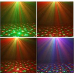 EFFETTO LUCE DISCOTECA DJ 2 IN 1 LASER + EFFETTO JELLY LUCI PSICHEDELICHE LED