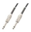 COPPIA CAVO AUDIO PROLUNGA 12 MT. X 2 -- JACK 6,3 MM MONO - JACK 6,3 MM MONO