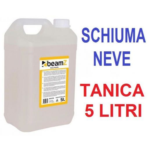 TANICA 5 LT. LIQUIDO UNIVERSALE MACCHINA NEVE SCHIUMA SNOW BEAMZ - 1