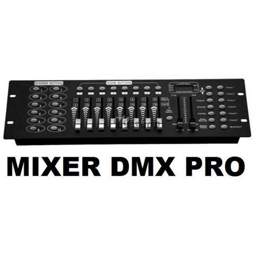 MIXER DMX LUCI "SERIE PRO" 192 CANALI PER 12 EFFETTI LUCI PSICHEDELICHE - 1