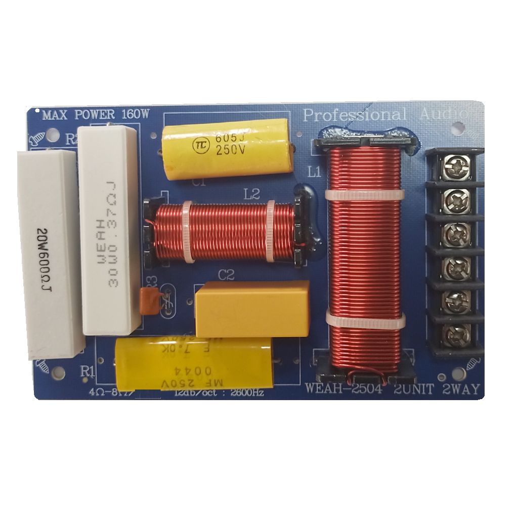 FILTRO CROSSOVER 2 VIE da 4 a 8 Ohm 160w X TAGLI FREQUENZA ALTI E BASSI FILTRO CROSSOVER 2 VIE da 4 a 8 Ohm 160w X TAGLI FREQUENZA ALTI E BASSI