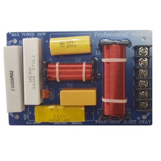 FILTRO CROSSOVER 2 VIE da 4 a 8 Ohm 160w X TAGLI FREQUENZA ALTI E BASSI