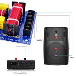 FILTRO CROSSOVER 2 VIE da 4 a 8 Ohm 160w X TAGLI FREQUENZA ALTI E BASSI