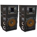 COPPIA CASSE AMPLIFICATE BLUETOOTH 600W WOOFER 21 CM (2 X 8") MOQUETTATE