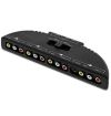 SELETTORE SWITCH AUDIO VIDEO SPLITTER MIXER 4 CANALI INGRESSO