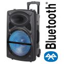 CASSA BLUETOOTH ALTOPARLANTE PORTATILE BATTERIE 12" LED USB/SD