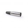 25 PZ. CONNETTORI ADATTATORI CANNON SPINA XLR 3 PIN M. MASCHIO x cavi audio