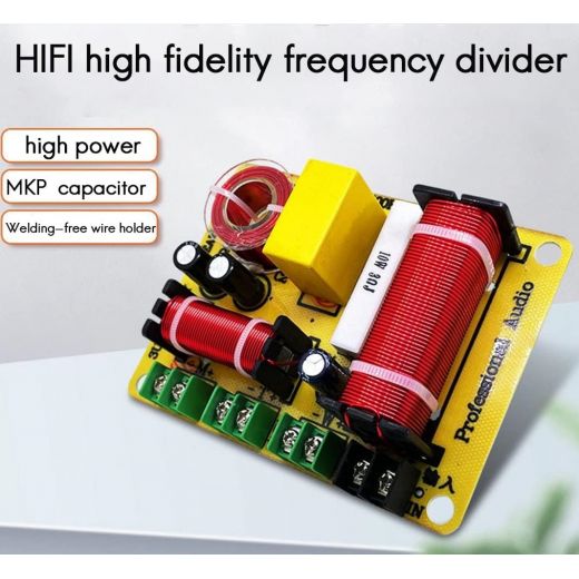 FILTRO CROSSOVER 3 VIE 4-8 Ohm 300W TAGLIO DI FREQUENZE AUTO CASSE ACUSTICHE