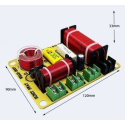 FILTRO CROSSOVER 3 VIE 4-8 Ohm 300W TAGLIO DI FREQUENZE AUTO CASSE ACUSTICHE