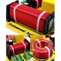 FILTRO CROSSOVER 3 VIE 4-8 Ohm 300W TAGLIO DI FREQUENZE AUTO CASSE ACUSTICHE