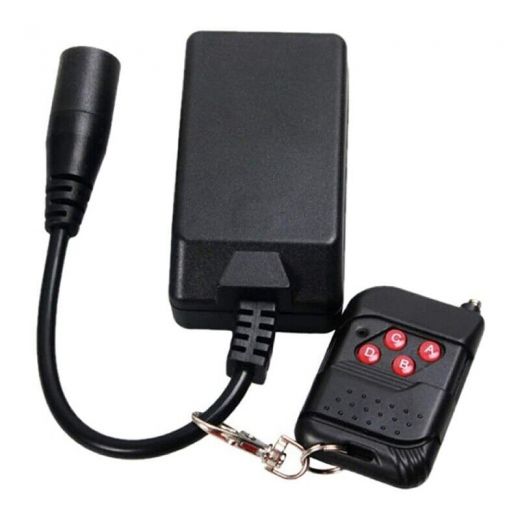 TELECOMANDO WIRELESS MACCHINA FUMO SMOKE MACHINE RICEVITORE TRASMETTITORE 3 PIN XLR