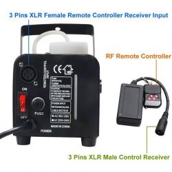 TELECOMANDO WIRELESS MACCHINA FUMO SMOKE MACHINE RICEVITORE TRASMETTITORE 3 PIN XLR