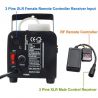 TELECOMANDO WIRELESS MACCHINA FUMO SMOKE MACHINE RICEVITORE TRASMETTITORE 3 PIN XLR