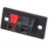 MORSETTIERA CASSE ACUSTICHE ALTOPARLANTI ROSSO NERO A MOLLA 52 X 24 mm
