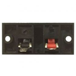 MORSETTIERA CASSE ACUSTICHE ALTOPARLANTI ROSSO NERO A MOLLA 52 X 24 mm