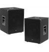 COPPIA SUBWOOFER AMPLIFICATO DISCOTECA PA SUB ATTIVO DJ PALCO 500W x 2 - WOOFER 12" (30 CM)