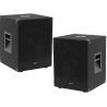 COPPIA SUBWOOFER AMPLIFICATO DISCOTECA PA SUB ATTIVO DJ PALCO 500W x 2 - WOOFER 12" (30 CM)
