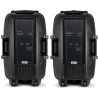 IMPIANTO AUDIO COMPLETO AMPLIFICATO 2 casse 15" + mixer attivo + 2 stativi e cavi