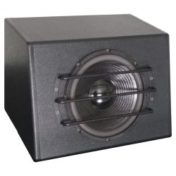 SUBWOOFER AUTO AMPLIFICATO 600W 10" SUB CAR IN MDF GRIGLIA + BASS REFLEX