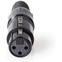 CONNETTORE CANNON XLR MASCHIO 3 PIN A SALDARE PROFESSIONALE