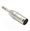 ADATTATORE XLR JACK 6,3 MM CANNON XLR MASCHIO JACK MASCHIO STEREO AUDIO