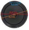 WOOFER 25 CM 4 Ohm 26 CM 10" POLLICI SUBWOOFER ALTOPARLANTE DOPPIO MAGNETE AUTO CASSE