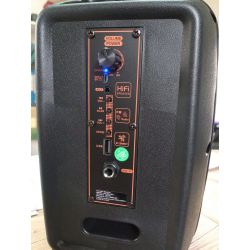 CASSA BLUETOOTH AMPLIFICATA PORTATILE 6,5" USB ALTOPARLANTE BATTERIE LED