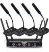4 MICROFONI WIRELESS TAVOLO UHF MEETING SALE CONFERENZE RIUNIONI