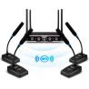 4 MICROFONI WIRELESS TAVOLO UHF MEETING SALE CONFERENZE RIUNIONI
